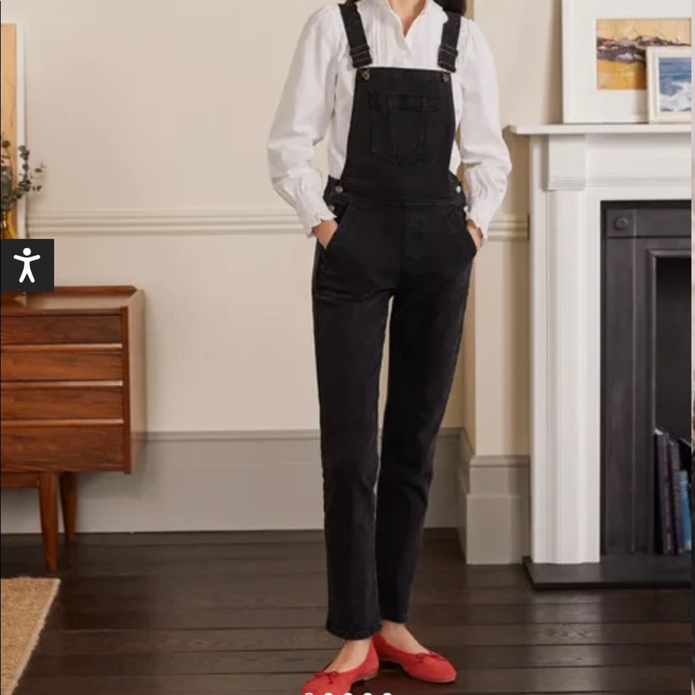 Boden Girlfriend Overalls in Washed Black. Took tags off but never worn. Size 6!